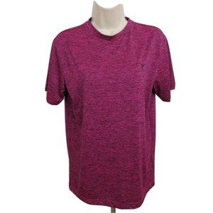 Old Navy Active Athletic Top Size X-Large Pink Crew Neck Short Sleeve Stretch
